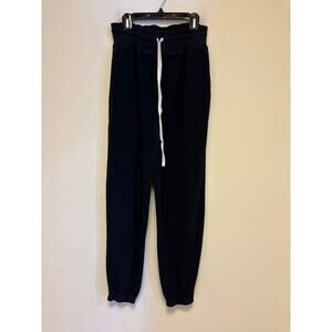 Intimately Free People Black Fleece Drawstring Waist Jogger Sweatpants XS